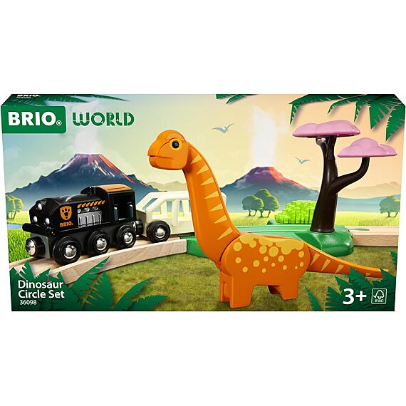 Dinosaur Circle Set - Treinen Brio - In den Olifant