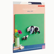 DIY Wall Art Big Wild Animals - Panda Family - Muurdecoratie Studio Roof - In den Olifant