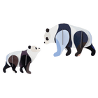 DIY Wall Art Big Wild Animals - Panda Family - Muurdecoratie Studio Roof - In den Olifant