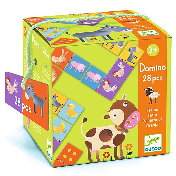 Domino Spel | Boerderij - Memo en domino Djeco - In den Olifant