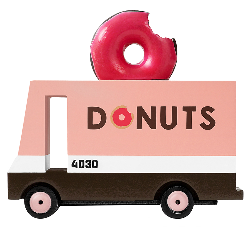 Donut Van (F702) 8,4X4,1X6,5Cm, Wooden Diecast, In Giftbox, 3+