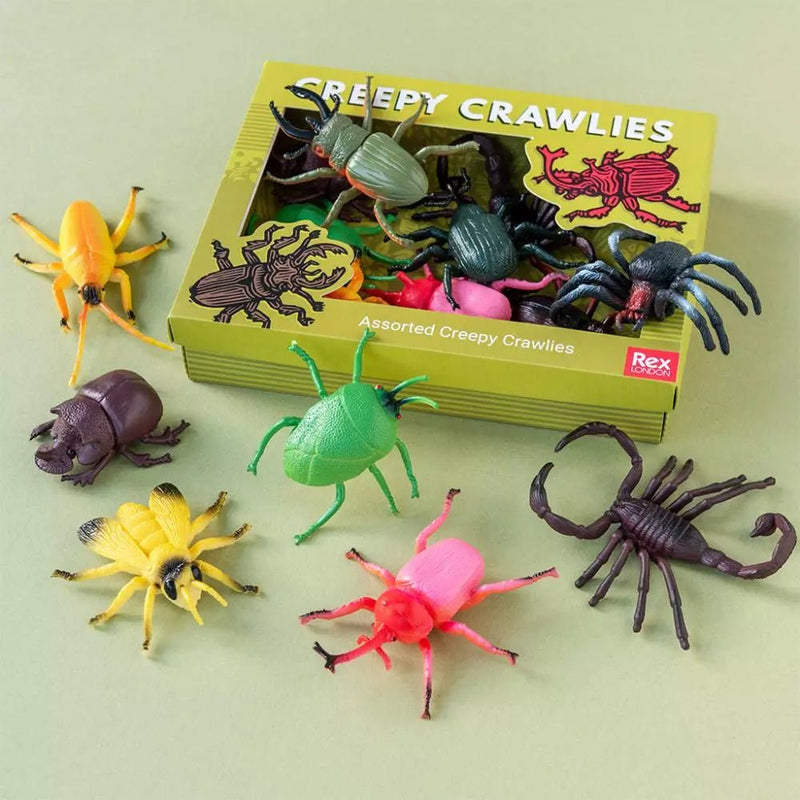 Doosje vol insecten Assorted Creepy Crawlies - set van 10 - Speelfiguren REX London - In den Olifant