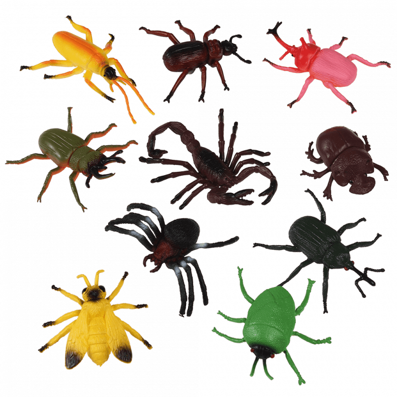 Doosje vol insecten Assorted Creepy Crawlies - set van 10 - Speelfiguren REX London - In den Olifant