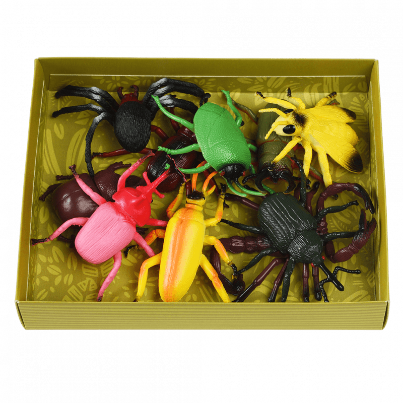 Doosje vol insecten Assorted Creepy Crawlies - set van 10 - Speelfiguren REX London - In den Olifant