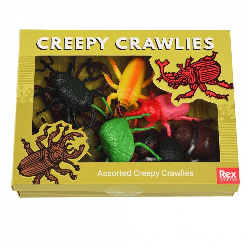 Doosje vol insecten Assorted Creepy Crawlies - set van 10 - Speelfiguren REX London - In den Olifant