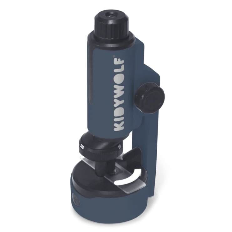 Draagbare microscoop blauw - Kidymicroscoop - STEM speelgoed Kidywolf - In den Olifant