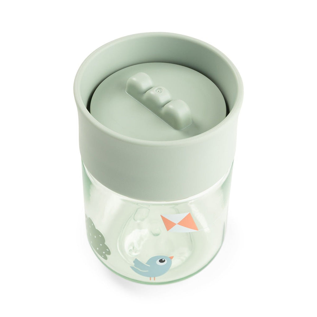 Drinkbeker Learning cup 360° Playground Green - Aan tafel Done by Deer - In den Olifant