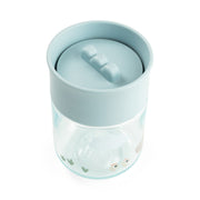 Drinkbeker Learning cup 360° Tiny farm Blue - Aan tafel Done by Deer - In den Olifant