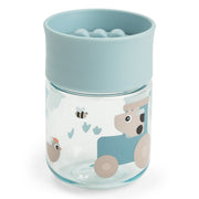 Drinkbeker Learning cup 360° Tiny farm Blue - Aan tafel Done by Deer - In den Olifant