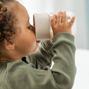 Drinkbeker Learning cup 360° Tiny farm Blue - Aan tafel Done by Deer - In den Olifant