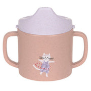Drinkbeker Sippy Cup PP/Cellulose Tiny Team Cat - Aan tafel Lässig - In den Olifant