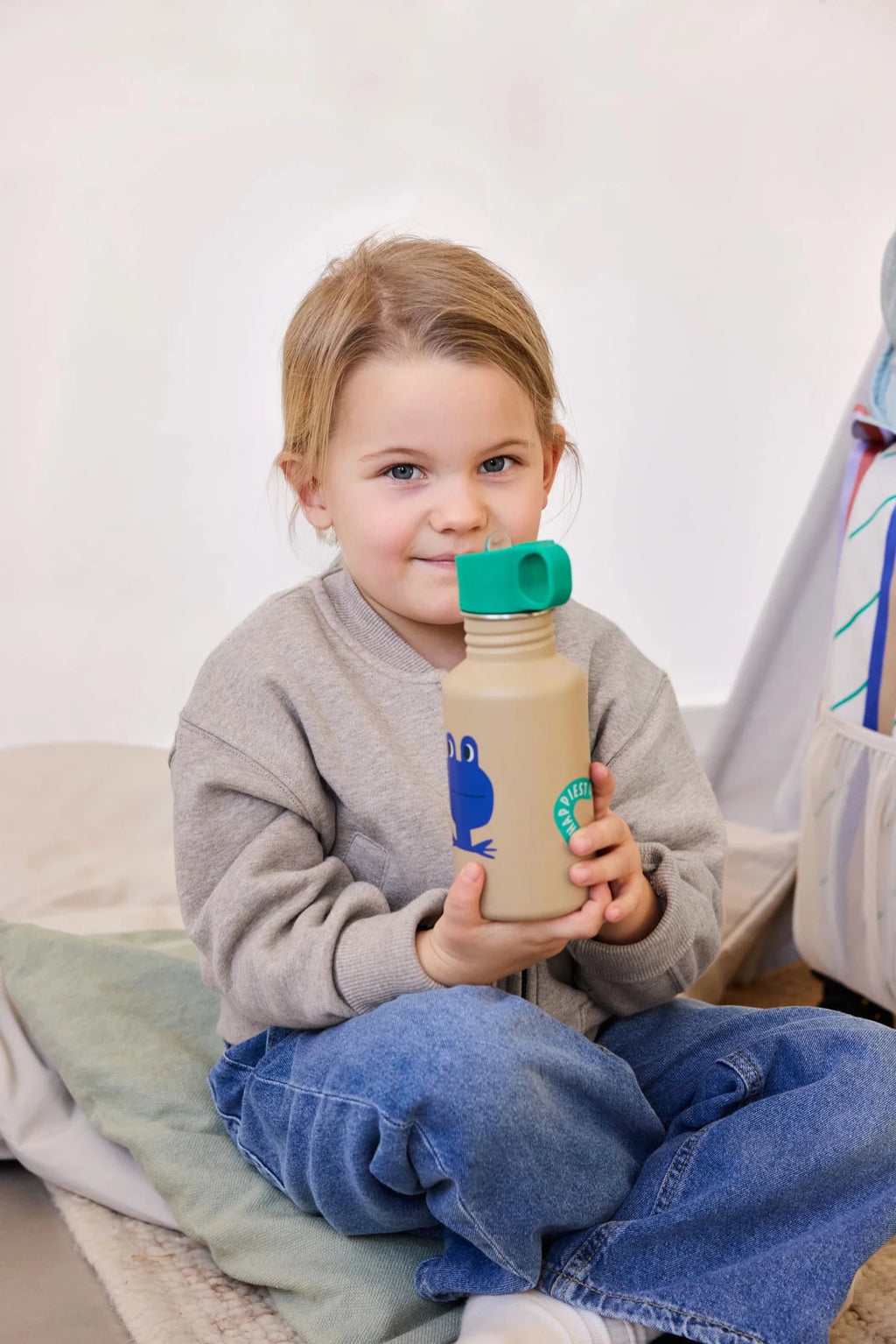 Drinkfles Happy Trails Frog - 500 ml - Drinkflessen Lässig - In den Olifant