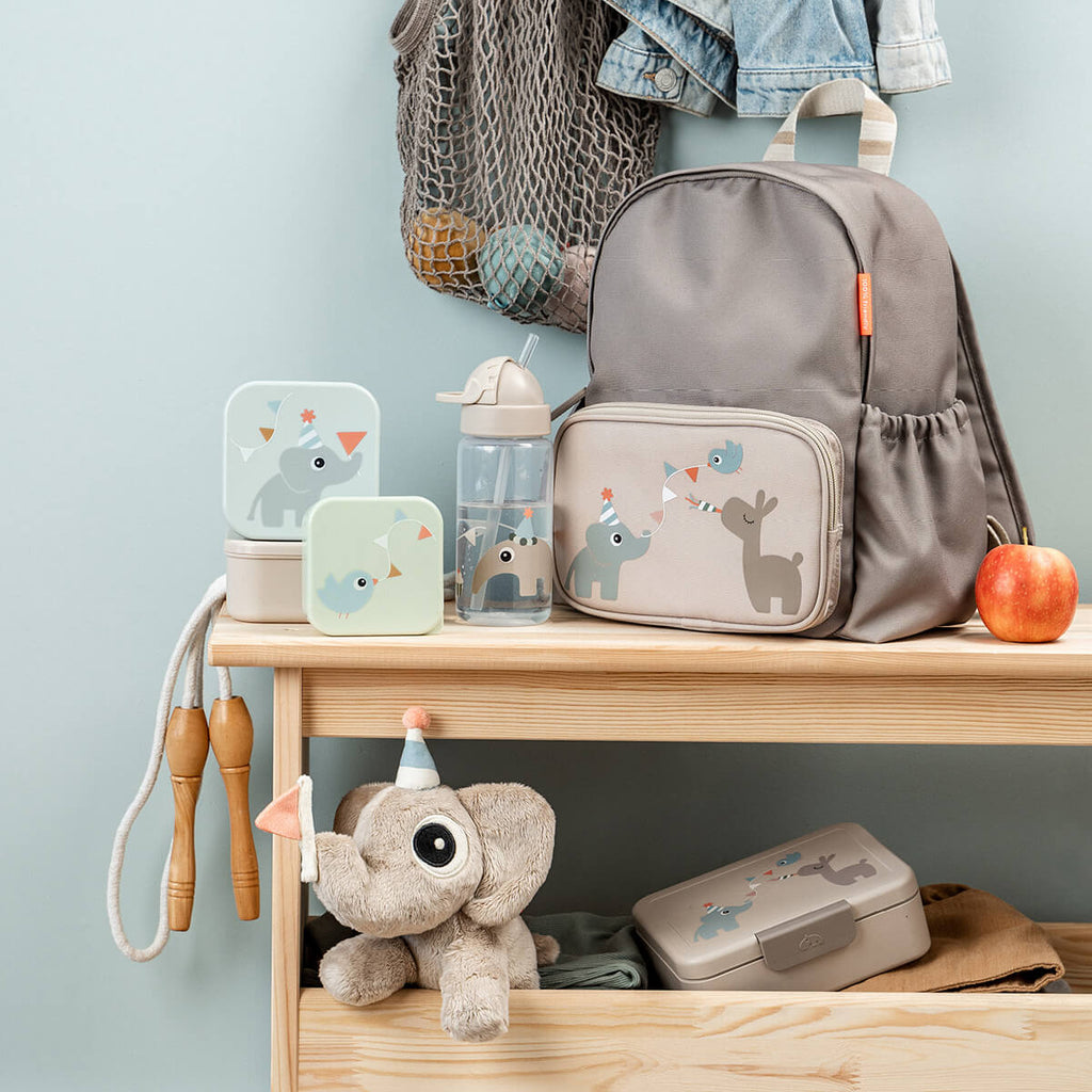 Drinkfles met rietje Celebration Sand - 350 ml - Drinkflessen Done by Deer - In den Olifant