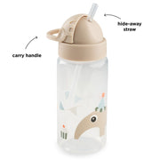 Drinkfles met rietje Celebration Sand - 350 ml - Drinkflessen Done by Deer - In den Olifant