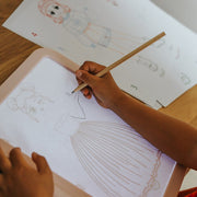 Dubbelzijdig Kidywolf Roze Tekentablet - Kidydraw - Pro Let's draw fashion - Kleuren en tekenen Kidywolf - In den Olifant