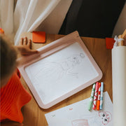 Dubbelzijdig Kidywolf Roze Tekentablet - Kidydraw - Pro Let's draw fashion - Kleuren en tekenen Kidywolf - In den Olifant