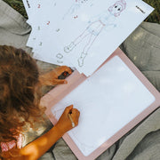 Dubbelzijdig Kidywolf Roze Tekentablet - Kidydraw - Pro Let's draw fashion - Kleuren en tekenen Kidywolf - In den Olifant