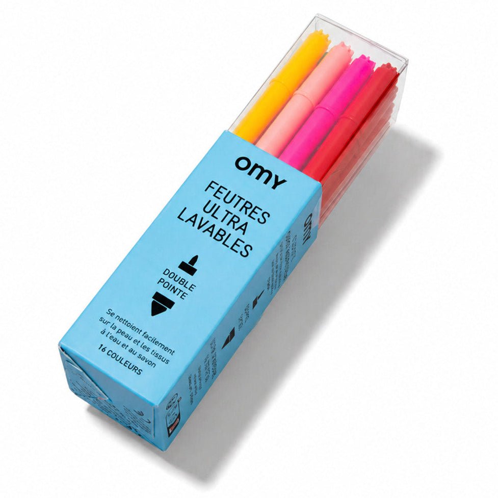 Dubbelzijdige Acrylic Stiften - set van 12 - Kleuren en tekenen Omy - In den Olifant
