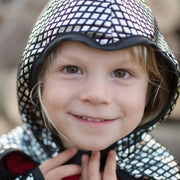 Dubbelzijdige verkleedcape Reversible Dragon and Knight Cape - 7 tot 8 jaar - Verkleedcapes Great Pretenders - In den Olifant