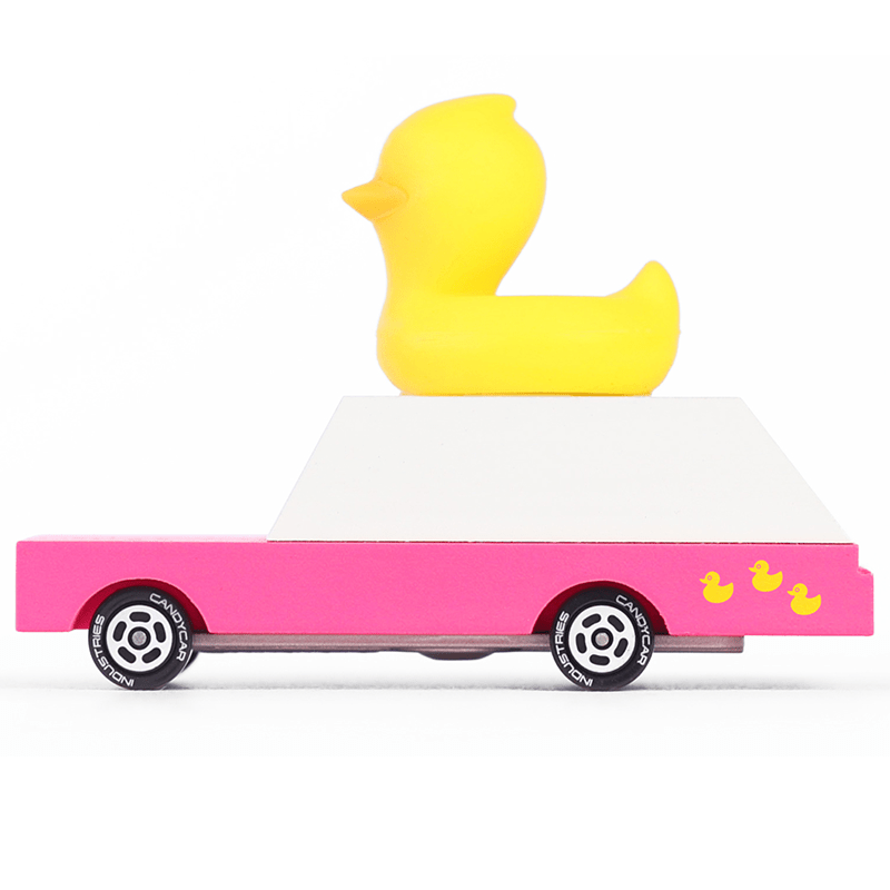 Duckie Wagon (W806) 8,9X3,8X6,4Cm, Wooden Diecast, Magnetic, In - Speelvoertuigen Candycar - In den Olifant