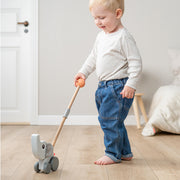 Duwstok Push along Elphee Grey - Trek - en duwspeelgoed Done by Deer - In den Olifant