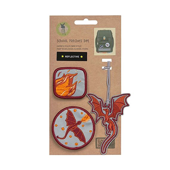 School Patches Set Dragon