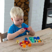 Edelsteen Kubus Spiegeltray met 25 blokjes - Open ended speelgoed Tickit - In den Olifant