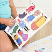 Educatieve Discovery Poster + 43 Stickers How Do You Feel? | 3 - 7 Jaar - Stickers en stickersets Poppik - In den Olifant