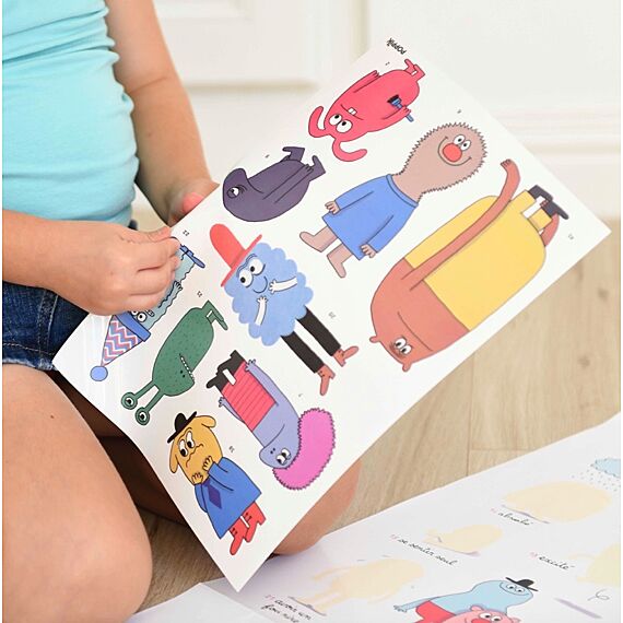 Educatieve Discovery Poster + 43 Stickers How Do You Feel? | 3 - 7 Jaar - Stickers en stickersets Poppik - In den Olifant