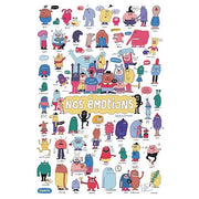 Educatieve Discovery Poster + 43 Stickers How Do You Feel? | 3 - 7 Jaar - Stickers en stickersets Poppik - In den Olifant