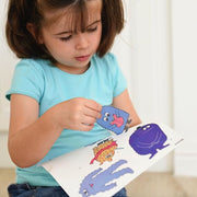 Educatieve Discovery Poster + 43 Stickers How Do You Feel? | 3 - 7 Jaar - Stickers en stickersets Poppik - In den Olifant