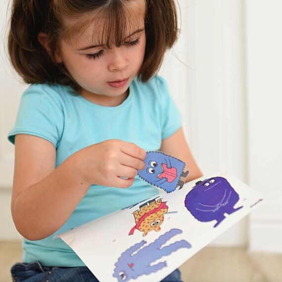 Educatieve Discovery Poster + 43 Stickers How Do You Feel? | 3 - 7 Jaar - Stickers en stickersets Poppik - In den Olifant