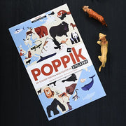 Educatieve Xxl Poster + 42 Stickers Animals Of The World | 5 - 12 Jaar - Stickers en stickersets Poppik - In den Olifant