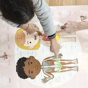 Educatieve XXL poster + 49 stickers Human Body - Stickers en stickersets Poppik - In den Olifant