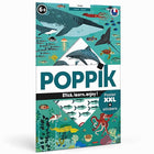 Educatieve Xxl Poster + 59 Stickers Oceans | 6 - 12 Jaar - Stickers en stickersets Poppik - In den Olifant