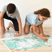 Educatieve Xxl Poster + 71 Stickers World Tour | 7 - 12 Jaar - Stickers en stickersets Poppik - In den Olifant