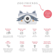 Eerste fotocamera - Zoo Friends Raccoon - Camera's The Zoo Family - In den Olifant