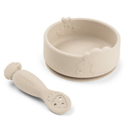 Eetset Stick&Stay learning meal set Sheepy Sand - Aan tafel Done by Deer - In den Olifant