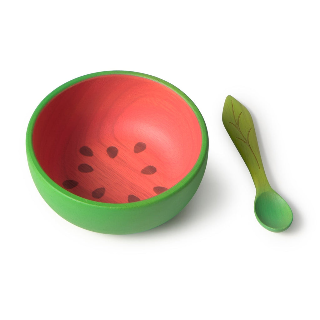 Eetset Wally the Watermelon Plate & Spoon Set - Aan tafel Oli&Carol - In den Olifant