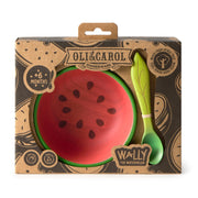 Eetset Wally the Watermelon Plate & Spoon Set - Aan tafel Oli&Carol - In den Olifant
