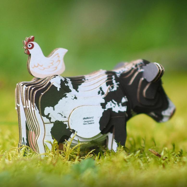 3D puzzel - Boerderijdier Holstein Friese Koe