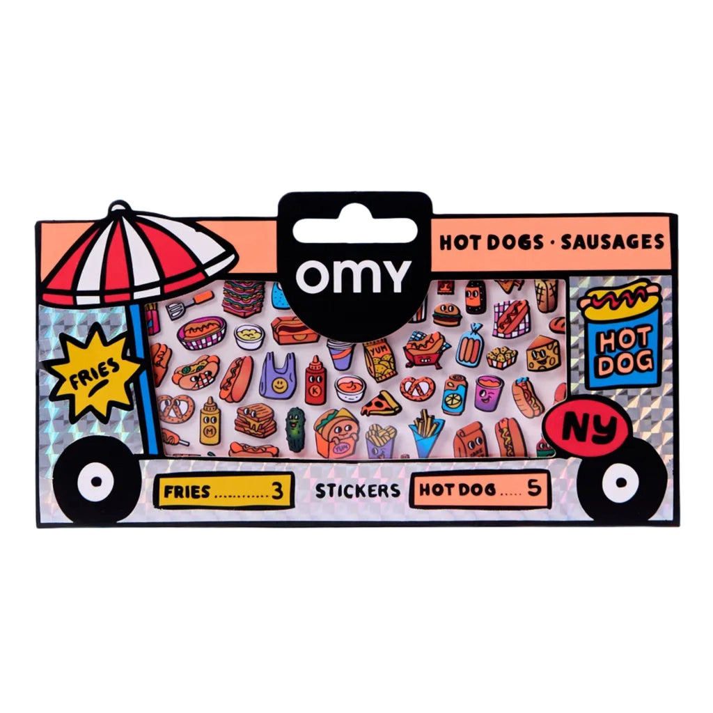Fabulous Stickers Boutique Hot Dog Shop - 100+ stickers - Stickers en stickersets Omy - In den Olifant