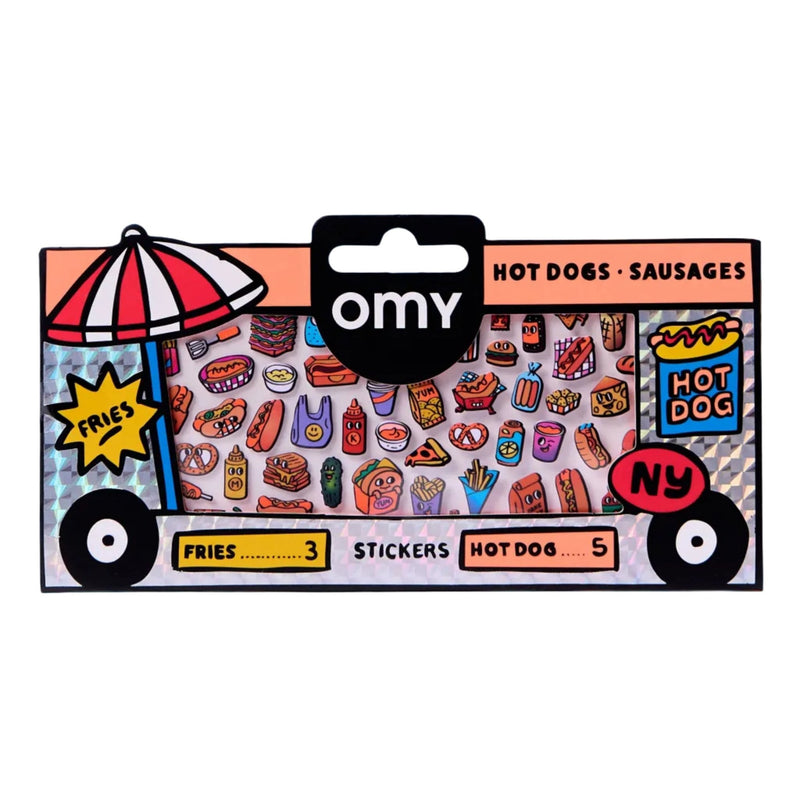 Fabulous Stickers Boutique Hot Dog Shop - 100+ stickers - Stickers en stickersets Omy - In den Olifant