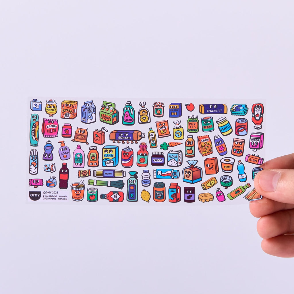 Fabulous Stickers Boutique Supermarket - 100+ stickers - Stickers en stickersets Omy - In den Olifant