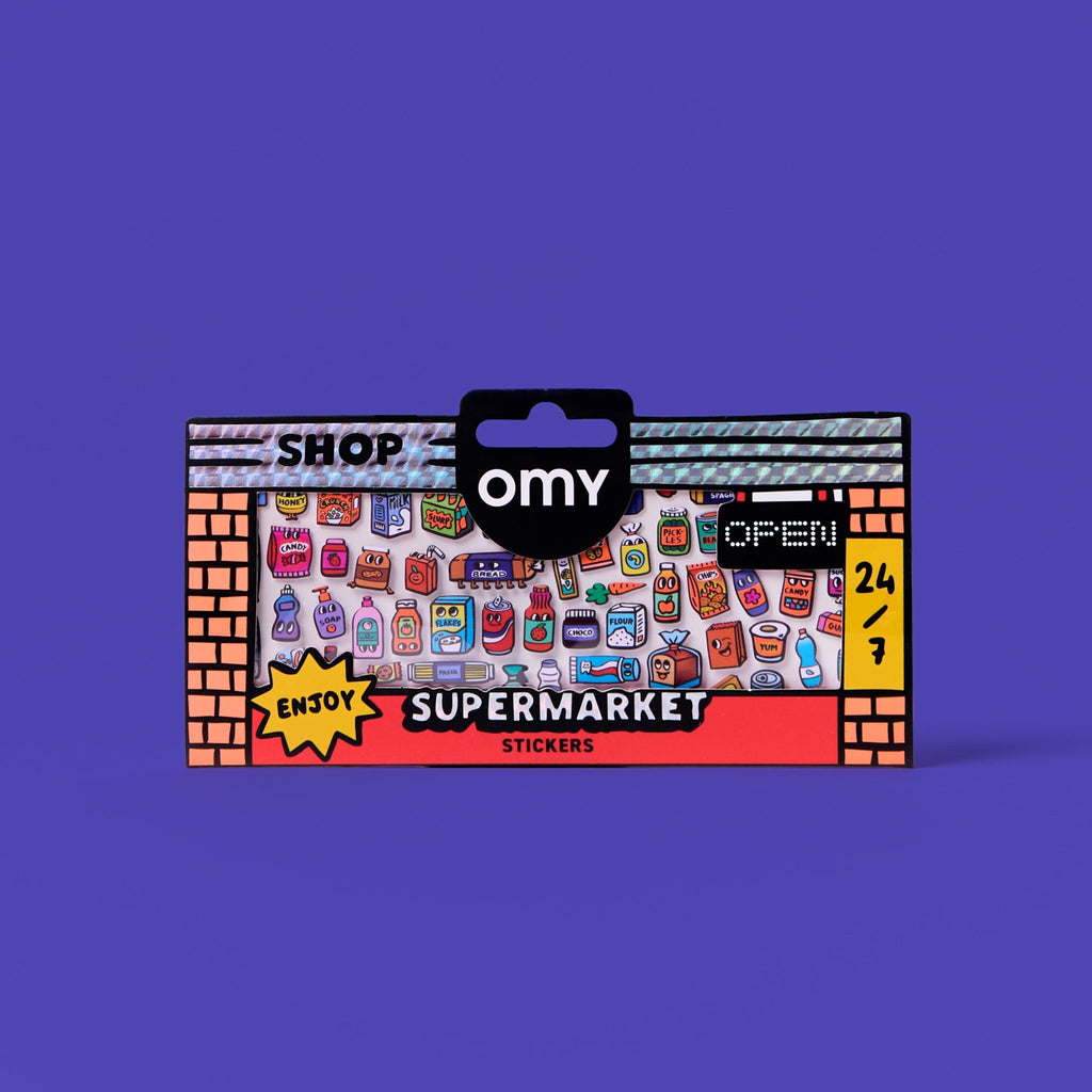 Fabulous Stickers Boutique Supermarket - 100+ stickers - Stickers en stickersets Omy - In den Olifant