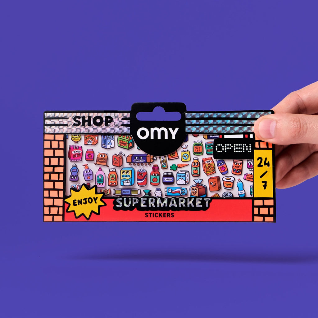 Fabulous Stickers Boutique Supermarket - 100+ stickers - Stickers en stickersets Omy - In den Olifant