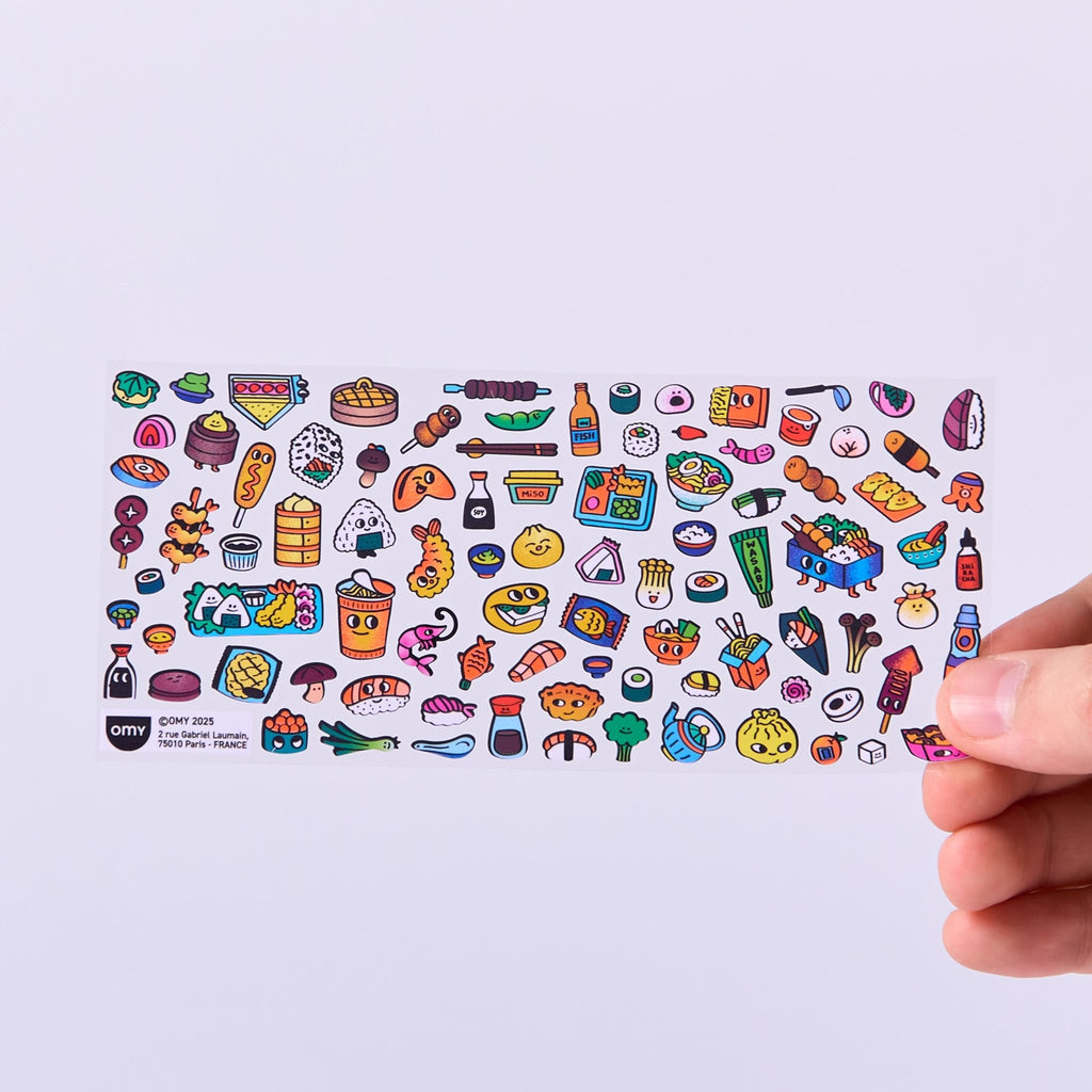 Fabulous Stickers Boutique Sushi Shop - 100+ stickers - Stickers en stickersets Omy - In den Olifant