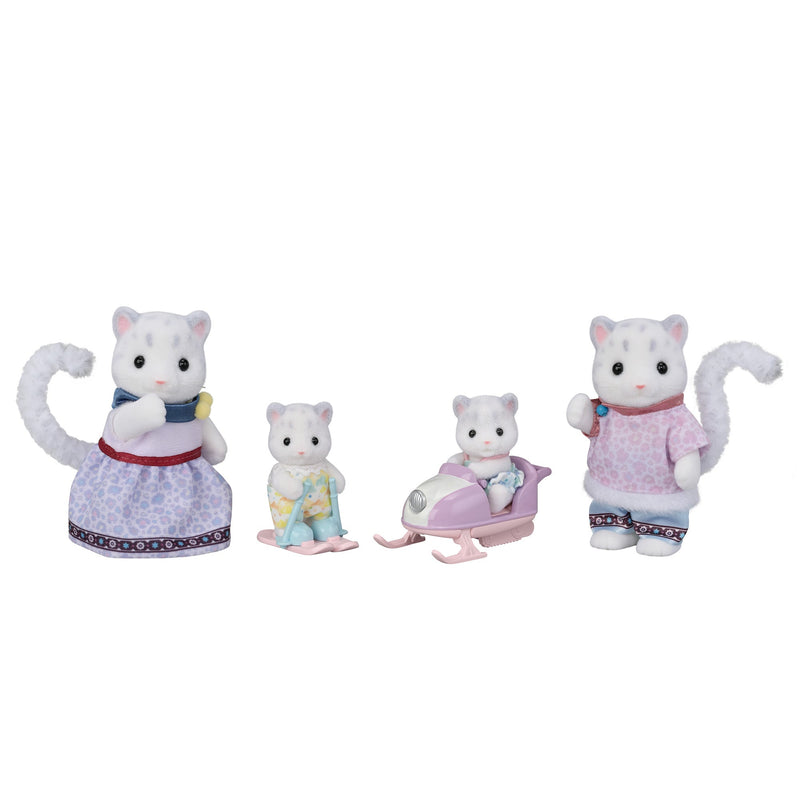 Familie Sneeuw Luipaard - set van 4 - Speelfiguren Sylvanian Families - In den Olifant