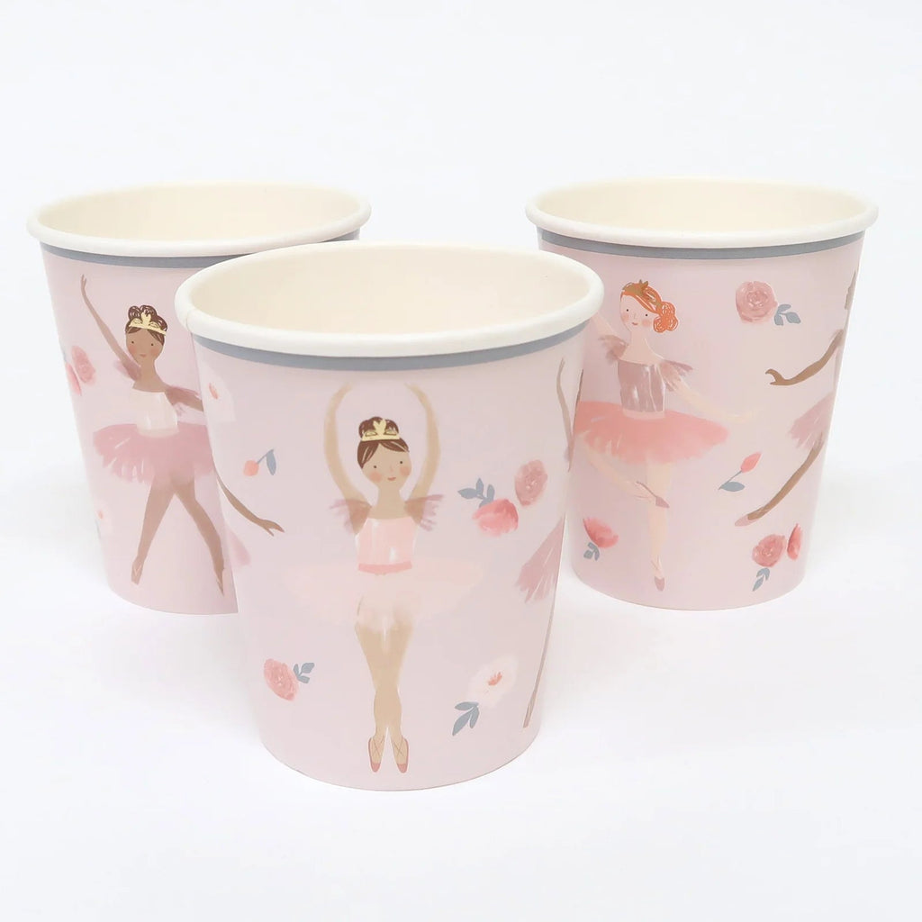 Feestbekers Ballet Cups - set van 8 - Feestbekers Meri Meri - In den Olifant