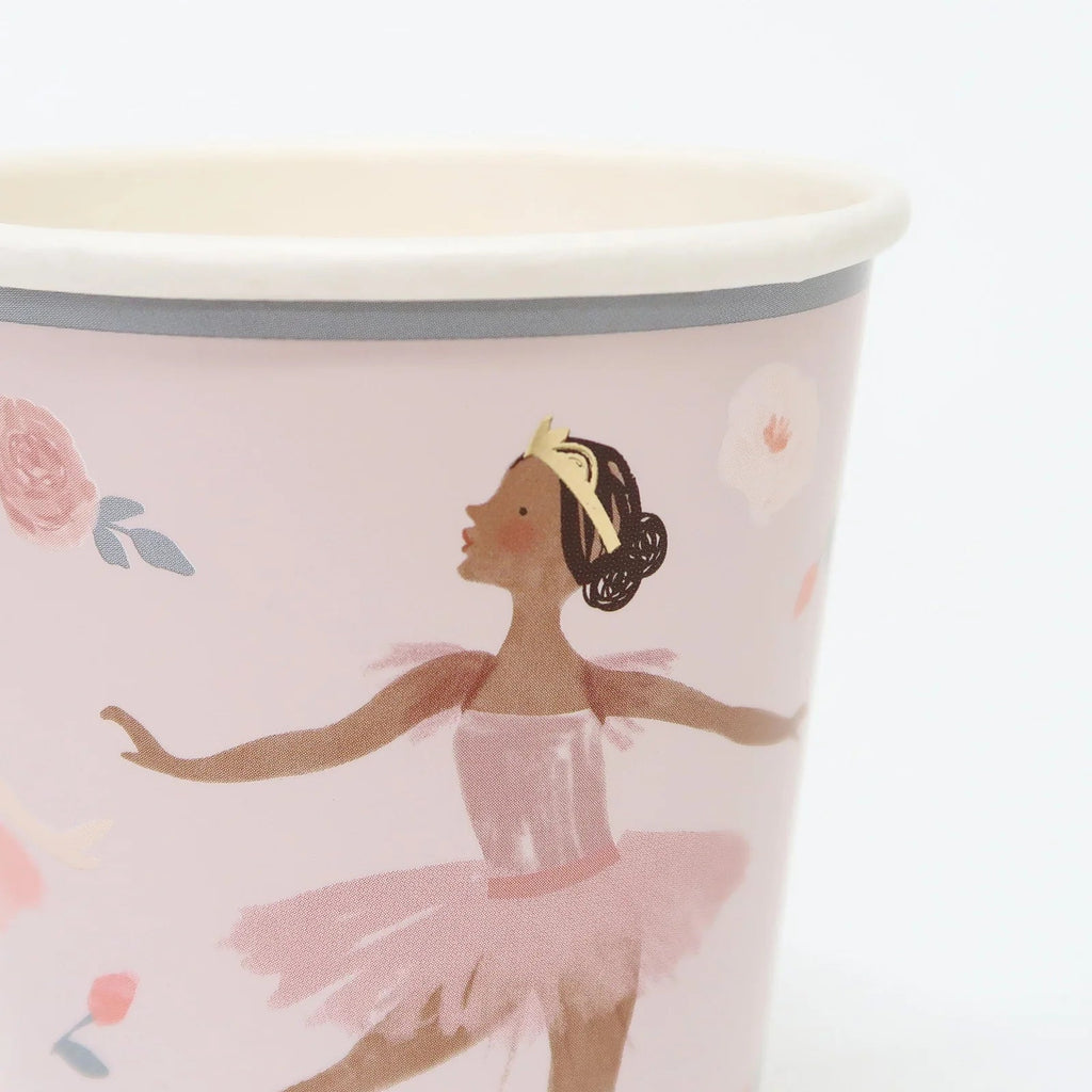 Feestbekers Ballet Cups - set van 8 - Feestbekers Meri Meri - In den Olifant